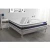 Image de ACTISOM Pack prêt a dormir matelas Latex et Memoire de forme ACTILATEX ERGO sommier KIT gris 2 oreillers et couette 160 x 200 cm