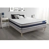 Image de Ensemble matelas Latex et Mémoire de forme ACTILATEX ERGO 160x200 cm Maxi épaisseur 5zones de confort + sommier KIT gris