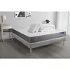 Image de ACTISOM Pack prêt a dormir matelas Latex et memoire de forme sommier KIT gris 2 oreillers et couette 200 x 200 cm