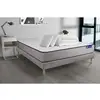 Image de ACTISOM Pack prêt a dormir matelas Latex et Memoire de forme ACTILATEX FORM sommier KIT gris 2 oreillers et couette 140 x 200 cm