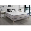 Image de Ensemble matelas Latex et Mémoire de forme ACTILATEX FORM 160x200 cm 5zones de confort + sommier KIT gris