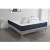 Image de ACTISOM Pack prêt a dormir matelas ACTILATEX LIFE Latex et Memoire de forme sommier KIT gris 2 oreillers et couette 140 x 200 cm