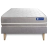 Image de Ensemble matelas Latex + mémoire de forme ACTILATEX TOUCH 90x190 3zones de confort + sommier KIT gris