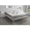 Image de ACTISOM Pack prêt a dormir matelas ACTILATEX SOFT 3 zones de confort sommier KIT gris 2 oreillers couette 180 x 200 cm
