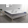 Image de Pack prêt à dormir matelas Mémoire de forme ACTIMEMO ZEN 180x200 7zones de confort + sommier KIT gris + 2 oreillers +couette