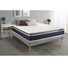 Image de Ensemble ACTIMEMO CONFORT Matelas mémoire de forme 200x200 cm Maxi épaisseur 7zones de confort + sommier KIT gris