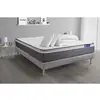 Image de ACTISOM Pack prêt a dormir matelas ACTIMEMO PLUS Memoire de forme 7zones confort sommier KIT gris 2 oreillers et couette 160 x 200 cm