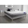 Image de ACTISOM Ensemble matelas ACTIMEMO PLUS Memoire de forme Maxi epaisseur 7 zones de confort sommier KIT gris 140 x 200 cm