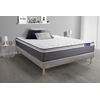 Image de Ensemble matelas ACTIMEMO PLUS 140x190 Mémoire de forme Maxi épaisseur 7zones de confort + sommier KIT gris