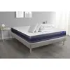 Image de ACTISOM Pack prêt a dormir matelas Memoire de forme ACTIMEMO MORPHO 5 zones confort sommier KIT gris 180 x 200 cm