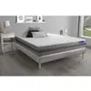 Image de ACTISOM Ensemble matelas ACTIMEMO RELAX memoire de forme Maxi epaisseur 5 zones de confort sommier KIT gris 180 x 200 cm