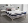 Image de Ensemble matelas Mémoire de forme ACTIMEMO ERGO 200x200 cm Maxi épaisseur 5zones de confort + sommier KIT gris