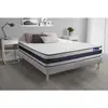 Image de ACTISOM Ensemble matelas Memoire de forme ACTIMEMO ERGO Maxi epaisseur 5 zones de confort sommier KIT gris 90 x 200 cm
