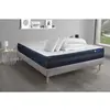 Image de ACTISOM Pack prêt a dormir matelas ACTIMEMO TECH Memoire de forme 5 zones de confort sommier KIT gris 160 x 200 cm