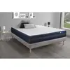 Image de ACTISOM Ensemble matelas ACTIMEMO TECH Memoire de forme Maxi epaisseur 5 zones de confort sommier KIT gris 140 x 190 cm