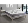 Image de Pack prêt à dormir matelas ACTIMEMO DREAM mémoire de forme 160x200 cm 5zones confort + sommier KIT gris + 2oreillers+couette