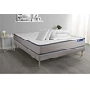 Image de Pack prêt à dormir matelas Mémoire de forme ACTIMEMO FORM 140x200 cm 5zones confort + sommier KIT gris + 2 oreillers+couette