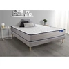 Image de Ensemble matelas Mémoire de forme ACTIMEMO FORM 200x200 cm 5zones de confort + sommier KIT gris