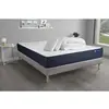 Image de ACTISOM Pack prêt a dormir matelas Memoire de forme 5zones de confort sommier KIT gris 2oreillers couette 200 x 200 cm