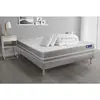 Image de ACTISOM Pack prêt a dormir matelas 2 oreillers et couette Memoire de forme ACTIMEMO TOUCH 3 zones confort sommier KIT gris 140 x 200 cm