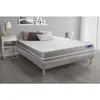 Image de ACTISOM Ensemble matelas Memoire de forme ACTIMEMO TOUCH 3 zones de confort sommier KIT gris 160 x 200 cm