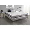 Image de ACTISOM Ensemble matelas ACTIMEMO SOFT 3 zones de confort sommier KIT gris 180 x 200 cm