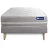 Image de Ensemble matelas Ressorts ensachés ACTIFLEX TOUCH 120x190 3zones de confort + sommier KIT gris