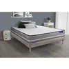 Image de ACTISOM Ensemble matelas Ressorts ensaches ACTIFLEX PUR 3 zones de confort sommier KIT gris 80 x 200 cm