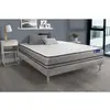 Image de ACTISOM Ensemble matelas ACTIFLEX NIGHT RESSORTS ENSACHES 3 zones de confort sommier KIT gris 120 x 190 cm