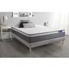 Image de ACTISOM Ensemble matelas ACTILATEX PLUS Latex Memoire de forme Maxi epaisseur 7 zones de confort sommier KIT gris 120 x 200 cm
