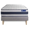 Image de Ensemble matelas Latex et Mémoire de forme ACTILATEX ERGO 80x200 cm Maxi épaisseur 5zones de confort + sommier KIT gris