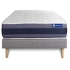 Image de Ensemble matelas Mémoire de forme ACTIMEMO MORPHO 80x190 Maxi épaisseur 5zones de confort + sommier KIT gris