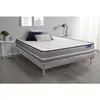 Image de ACTISOM Ensemble matelas a memoire ACTIMEMO PUR 3 zones de confort sommier KIT gris 80 x 190 cm