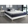 Image de ACTISOM Ensemble matelas Ressorts ensaches Memoire de forme ACTIFLEX MAX Maxi epaisseur 7 zones confort sommier KIT blanc 120 x 200 cm