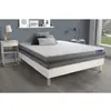 Image de ACTISOM Ensemble matelas ACTIFLEX RELAX Ressorts ensaches memoire de forme Maxi epaisseur 5zones confort sommier KIT blanc 80 x 200 cm