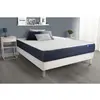 Image de ACTISOM Ensemble matelas Ressorts ensaches et Memoire de forme ACTIFLEX SLEEP 5 zones de confort sommier KIT blanc 120 x 190 cm