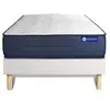 Image de Ensemble matelas ACTIFLEX LIFE 120x190 Ressorts ensachés et Mémoire de forme 5zones de confort + sommier KIT blanc