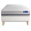 Image de Ensemble matelas 80x200 ACTIFLEX SOFT 3zones de confort + sommier KIT blanc