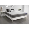 Image de ACTISOM Ensemble matelas ACTILATEX RELAX Latex et memoire de forme Maxi epaisseur 5zones de confort et sommier KIT blanc 120 x 190 cm