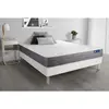 Image de ACTISOM Ensemble matelas ACTILATEX DREAM Latex et memoire de forme 5 zones de confort sommier KIT blanc 120 x 200 cm