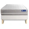 Image de Ensemble matelas Mémoire de forme ACTIMEMO TOUCH 120x190 3zones de confort + sommier KIT blanc
