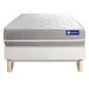Image de Ensemble matelas mémoire de forme actimemo touch 80x200 3zones de confort + sommier kit blanc