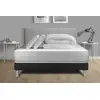 Image de Pack lit complet - Matelas 200x200 cm + Sommier tapissier à lattes (en kit) + 2 oreillers + Couette - Vitalmemo