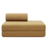 Image de Canapé 2 places convertible et modulable - Tissu tweed Jaune
