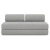 Image de Canapé 3 places convertible et modulable - Tissu tweed Gris