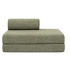 Image de Canapé 2 places convertible et modulable - Tissu tweed Vert