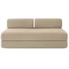 Image de Canapé 3 places convertible et modulable - Velours côtelé XL Taupe