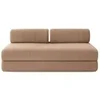 Image de Canapé 3 places convertible et modulable - Velours côtelé XL Marron