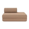 Image de Canapé 2 places convertible et modulable - Velours côtelé XL Marron