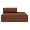 Image de Canapé 2 places convertible et modulable - Velours côtelé XL Terracotta